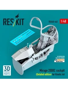 Mirage 2000C cockpit (Detailed edition) for Kinetic kit (3D Printed...