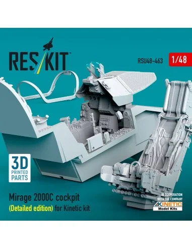 Mirage 2000C cockpit (Detailed edition) for Kinetic kit (3D Printed...