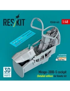 Mirage-2000-5 cockpit (Detailed edition) for Kinetic kit (3D Printe...