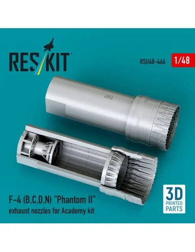 F-4 (B, C, D, N) Phantom II exhaust nozzles for Academy kit (3D Pri...