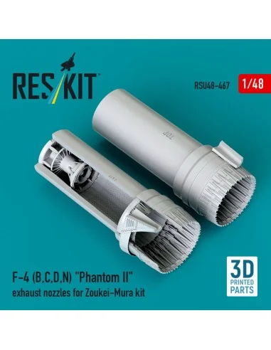 F-4 (B, C, D, N) Phantom II exhaust nozzles for Zoukei-Mura kit (3D...