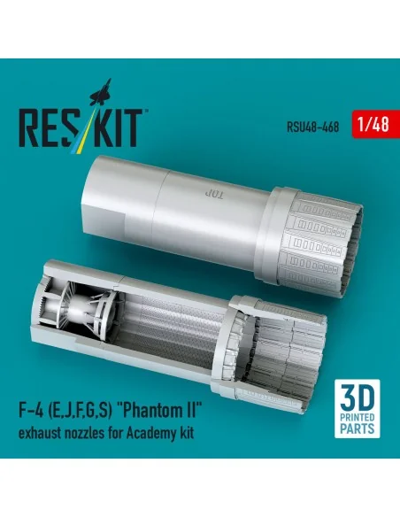 F-4 (E, J, F, G, S) Phantom II exhaust nozzles for Academy kit (3D ...