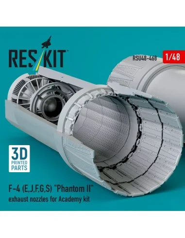 F-4 (E, J, F, G, S) Phantom II exhaust nozzles for Academy kit (3D ...