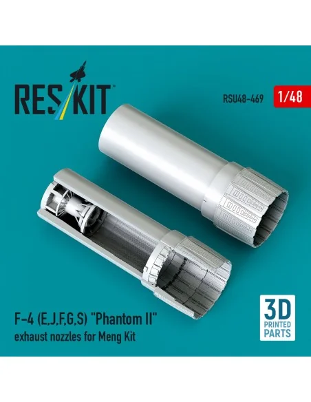 F-4 (E, J, F, G, S) Phantom II exhaust nozzles for Meng kit (3D Pri...