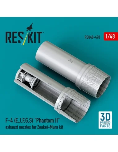 F-4 (E, J, F, G, S) Phantom II exhaust nozzles for Zoukei-Mura kit ...