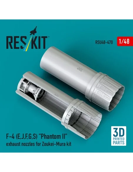 F-4 (E, J, F, G, S) Phantom II exhaust nozzles for Zoukei-Mura kit ...