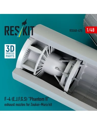 F-4 (E, J, F, G, S) Phantom II exhaust nozzles for Zoukei-Mura kit ...