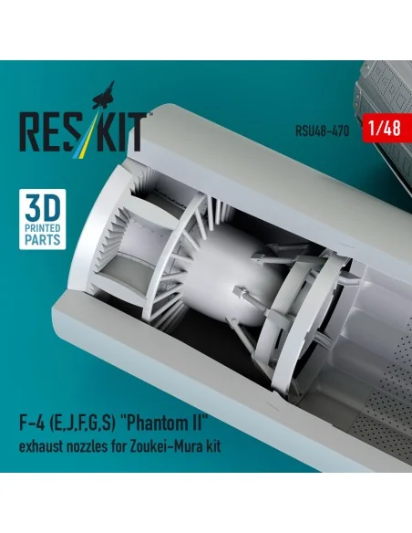 F-4 (E, J, F, G, S) Phantom II exhaust nozzles for Zoukei-Mura kit ...