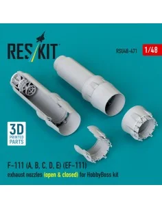 F-111 (A, B, C, D, E) (EF-111) exhaust nozzles (open & closed) for ...
