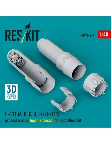 F-111 (A, B, C, D, E) (EF-111) exhaust nozzles (open & closed) for ...