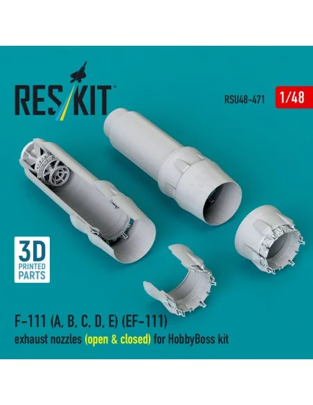 F-111 (A, B, C, D, E) (EF-111) exhaust nozzles (open & closed) for ...