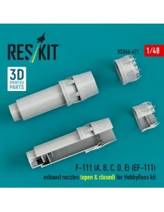 F-111 (A, B, C, D, E) (EF-111) exhaust nozzles (open & closed) for ... 2
