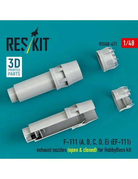 F-111 (A, B, C, D, E) (EF-111) exhaust nozzles (open & closed) for ...