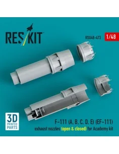 F-111 (A, B, C, D, E) (EF-111) exhaust nozzles (open & closed) for ... 2