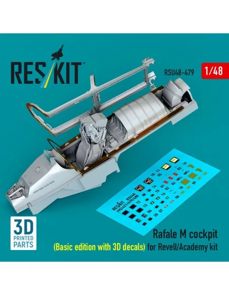 Rafale M cockpit (Basic edition with 3D decals) for Revell/Academy ...