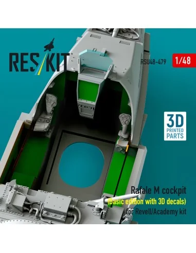 Rafale M cockpit (Basic edition with 3D decals) for Revell/Academy ...