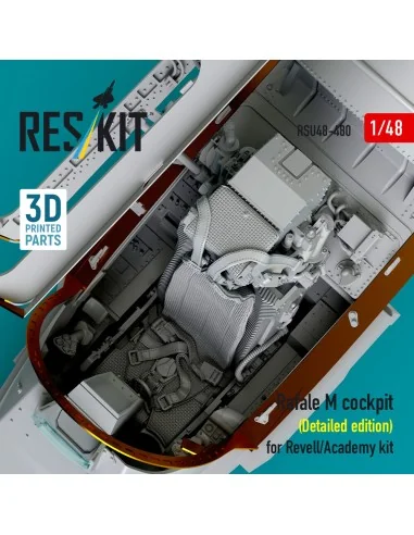 Rafale M cockpit (Detailed edition) for Revell/Academy kit (3D prin...