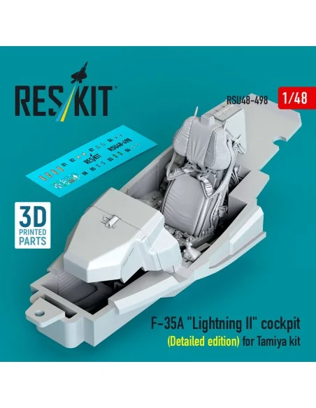 F-35A Lightning II cockpit (Detailed edition) for Tamiya kit (3D Pr...