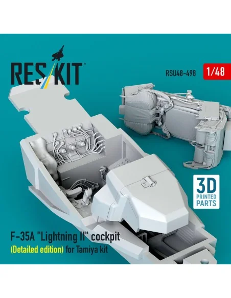 F-35A Lightning II cockpit (Detailed edition) for Tamiya kit (3D Pr...