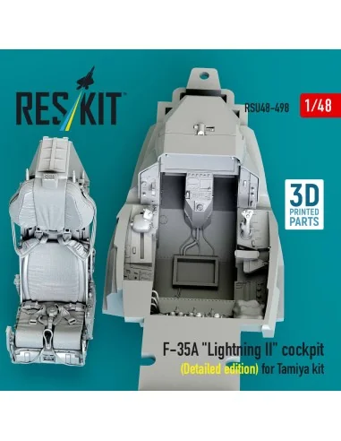 F-35A Lightning II cockpit (Detailed edition) for Tamiya kit (3D Pr...