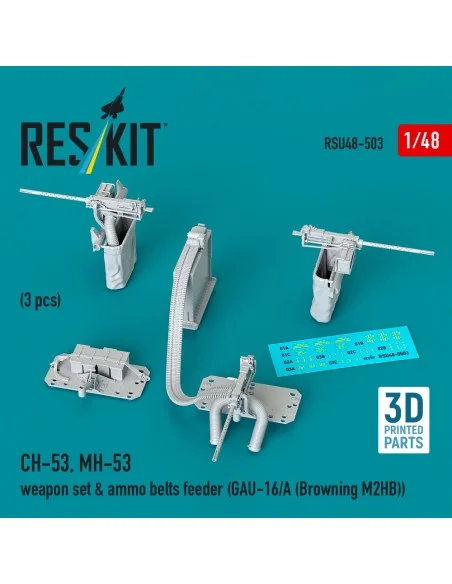 CH-53, MH-53 weapon set & ammo belts feeder (GAU-16/A (Browning M3)...