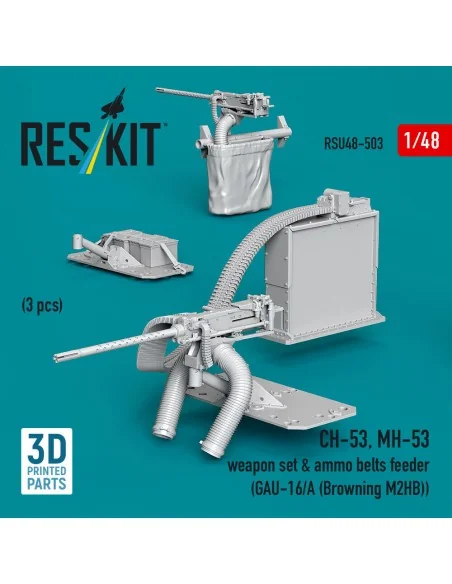 CH-53, MH-53 weapon set & ammo belts feeder (GAU-16/A (Browning M3)...