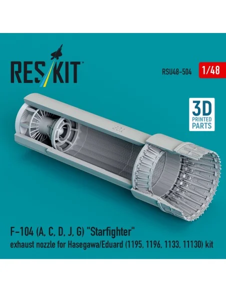 F-104 (A, C, D, J, G) Starfighter exhaust nozzle for Hasegawa/Eduar...