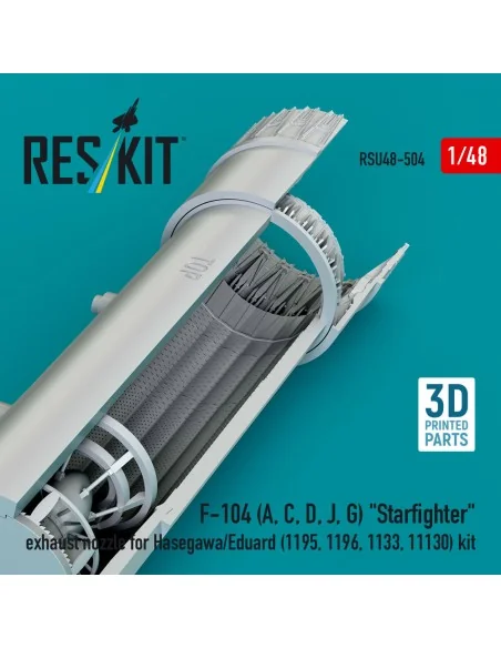 F-104 (A, C, D, J, G) Starfighter exhaust nozzle for Hasegawa/Eduar...