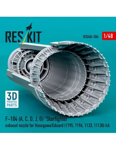 F-104 (A, C, D, J, G) Starfighter exhaust nozzle for Hasegawa/Eduar...