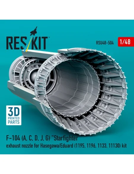F-104 (A, C, D, J, G) Starfighter exhaust nozzle for Hasegawa/Eduar...