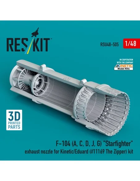 F-104 (A, C, D, J, G) Starfighter exhaust nozzle for Kinetic/Eduard...