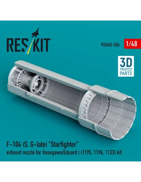 F-104 (S, G-late) Starfighter exhaust nozzle for Hasegawa/Eduard (1...