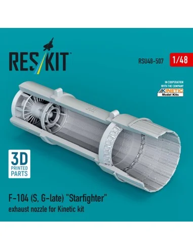 F-104 (S, G-late) Starfighter exhaust nozzle for Kinetic kit (3D Pr...