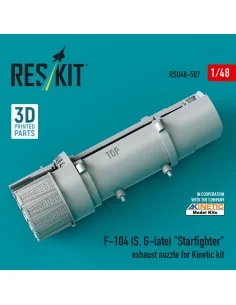 F-104 (S, G-late) Starfighter exhaust nozzle for Kinetic kit (3D Pr... 2