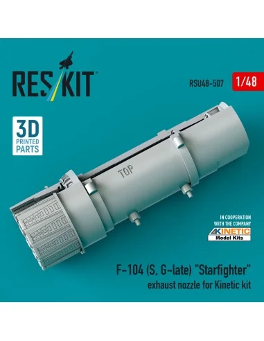 F-104 (S, G-late) Starfighter exhaust nozzle for Kinetic kit (3D Pr...