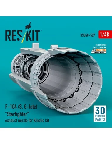 F-104 (S, G-late) Starfighter exhaust nozzle for Kinetic kit (3D Pr...