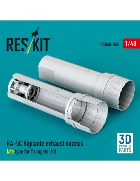 RA-5C Vigilante exhaust nozzles late type for Trumpeter kit (3D Pri...