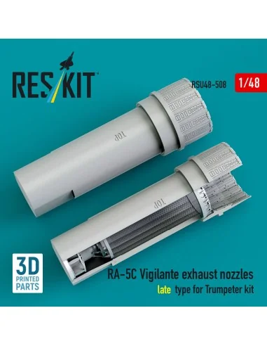 RA-5C Vigilante exhaust nozzles late type for Trumpeter kit (3D Pri...