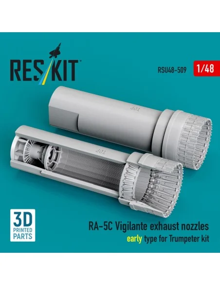 RA-5C Vigilante exhaust nozzles early type for Trumpeter kit (3D Pr...