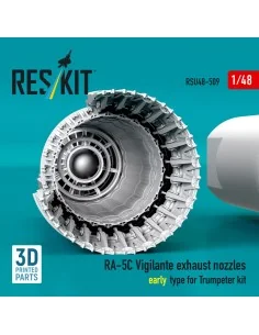 RA-5C Vigilante exhaust nozzles early type for Trumpeter kit (3D Pr... 2