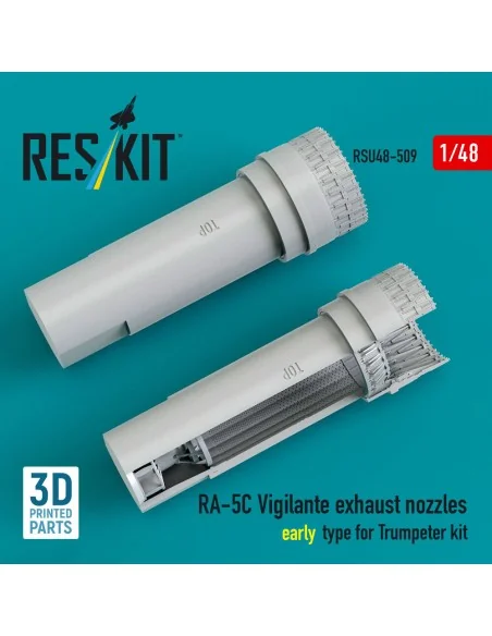 RA-5C Vigilante exhaust nozzles early type for Trumpeter kit (3D Pr...