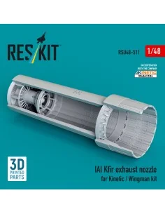 IAI Kfir exhaust nozzle for Kinetic / Wingman kit (3D Printed), 1/4...