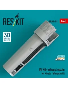 IAI Kfir exhaust nozzle for Kinetic / Wingman kit (3D Printed), 1/4... 2