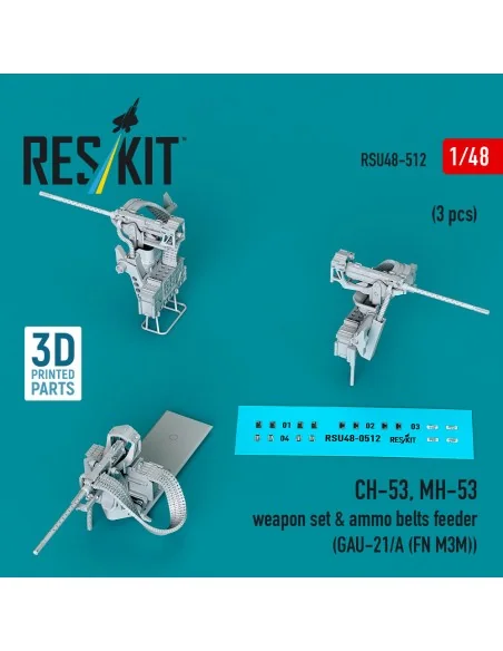 CH-53, MH-53 weapon set & ammo belts feeder (GAU-21/A (FN M3M)) (3 ...