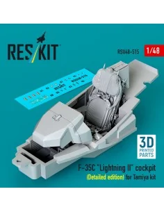 F-35C Lightning II cockpit (Detailed edition) for Tamiya kit (3D Pr...