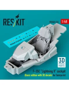 F-35C Lightning II cockpit (Basic edition with 3D decals) for Tamiy...