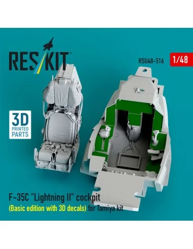 F-35C Lightning II cockpit (Basic edition with 3D decals) for Tamiy...