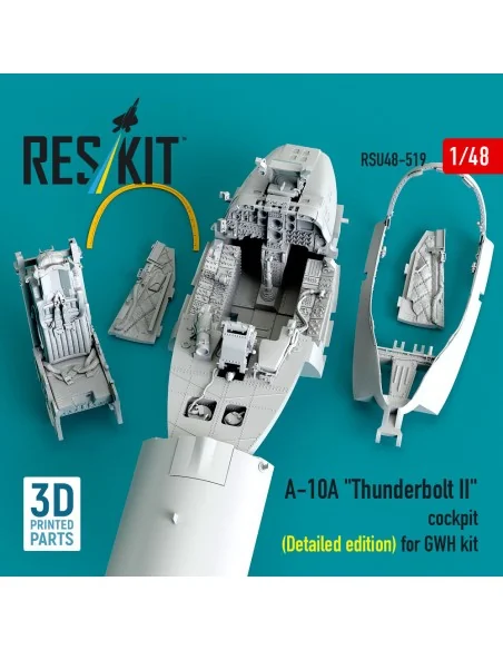 A-10A Thunderbolt II cockpit (Detailed edition) for GWH kit (3D Pri...