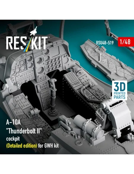 A-10A Thunderbolt II cockpit (Detailed edition) for GWH kit (3D Pri...