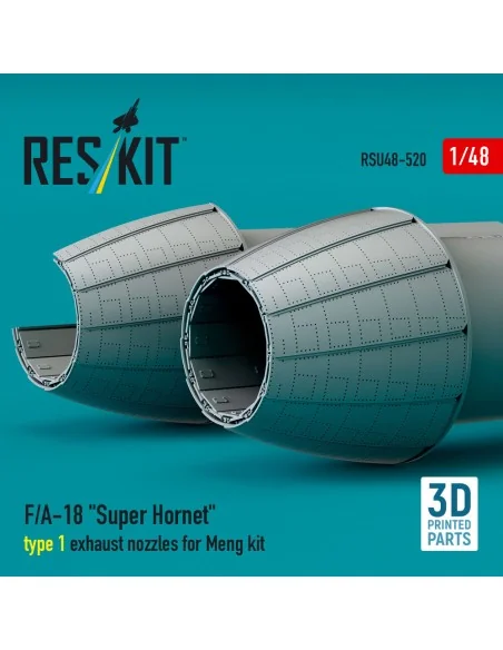 F/A-18 Super Hornet type 1 exhaust nozzles for Meng kit (3D Printed...